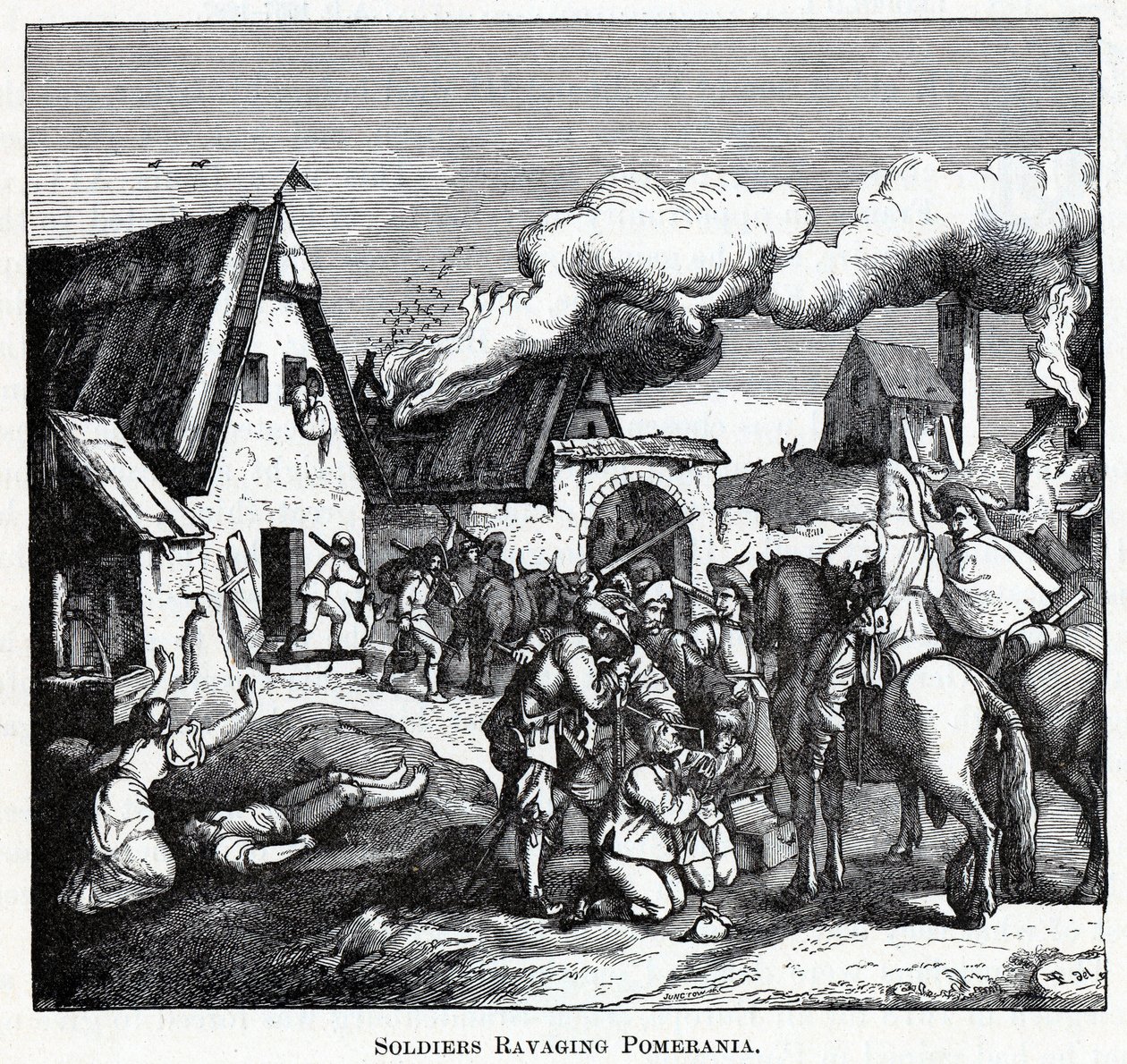 Soldater hærger Pommern, 1882 af Unbekannt