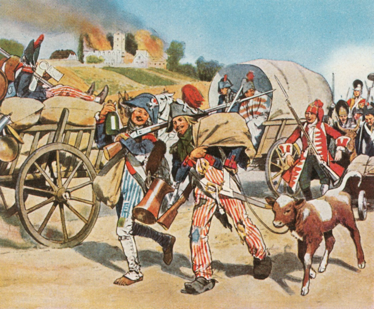 Soldater fra den franske revolution i Pfalz, 1793, 1936. af Unbekannt