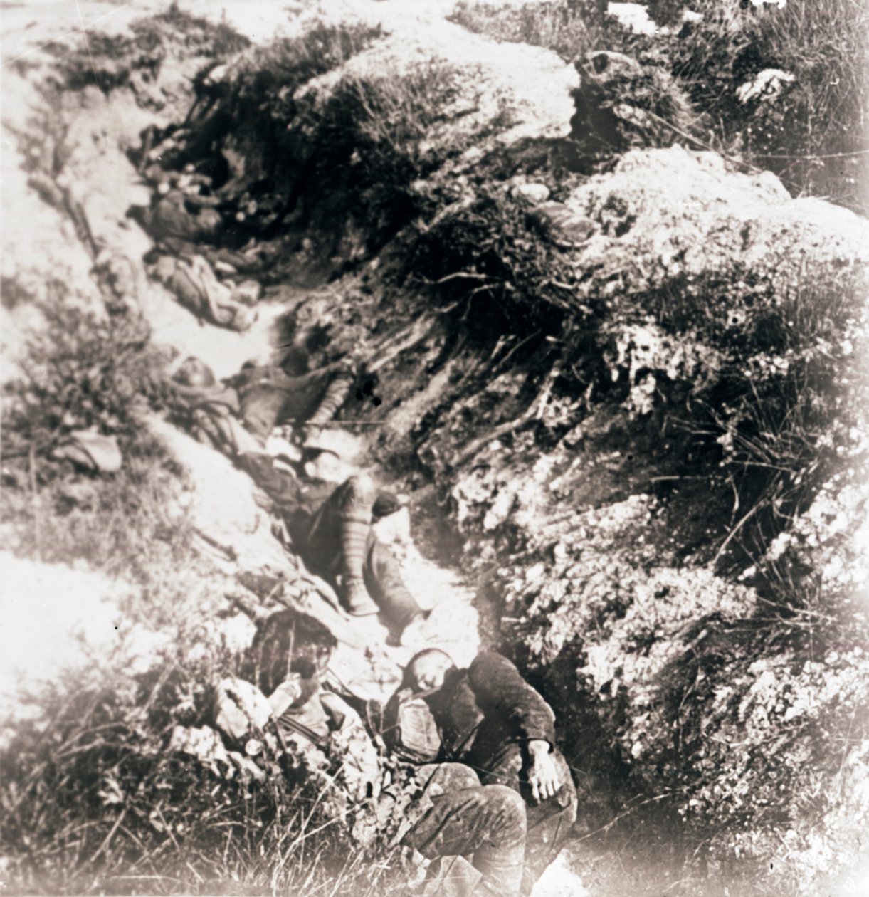 Soldater på slagmarken, c1914-c1918 af Unbekannt
