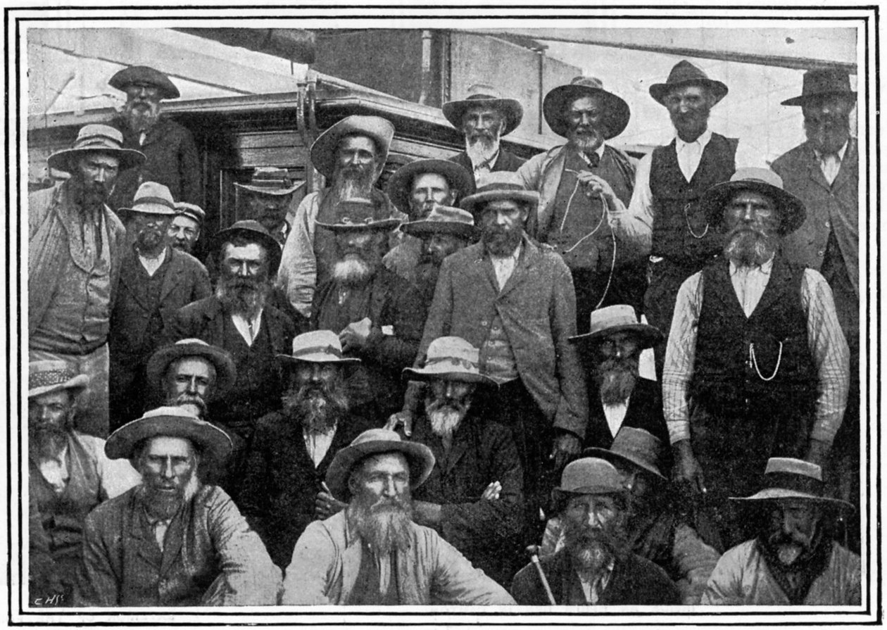 Nogle af Cronjes Boer officerer efter Paardeberg, 2. Boer War, 1900 af Unbekannt