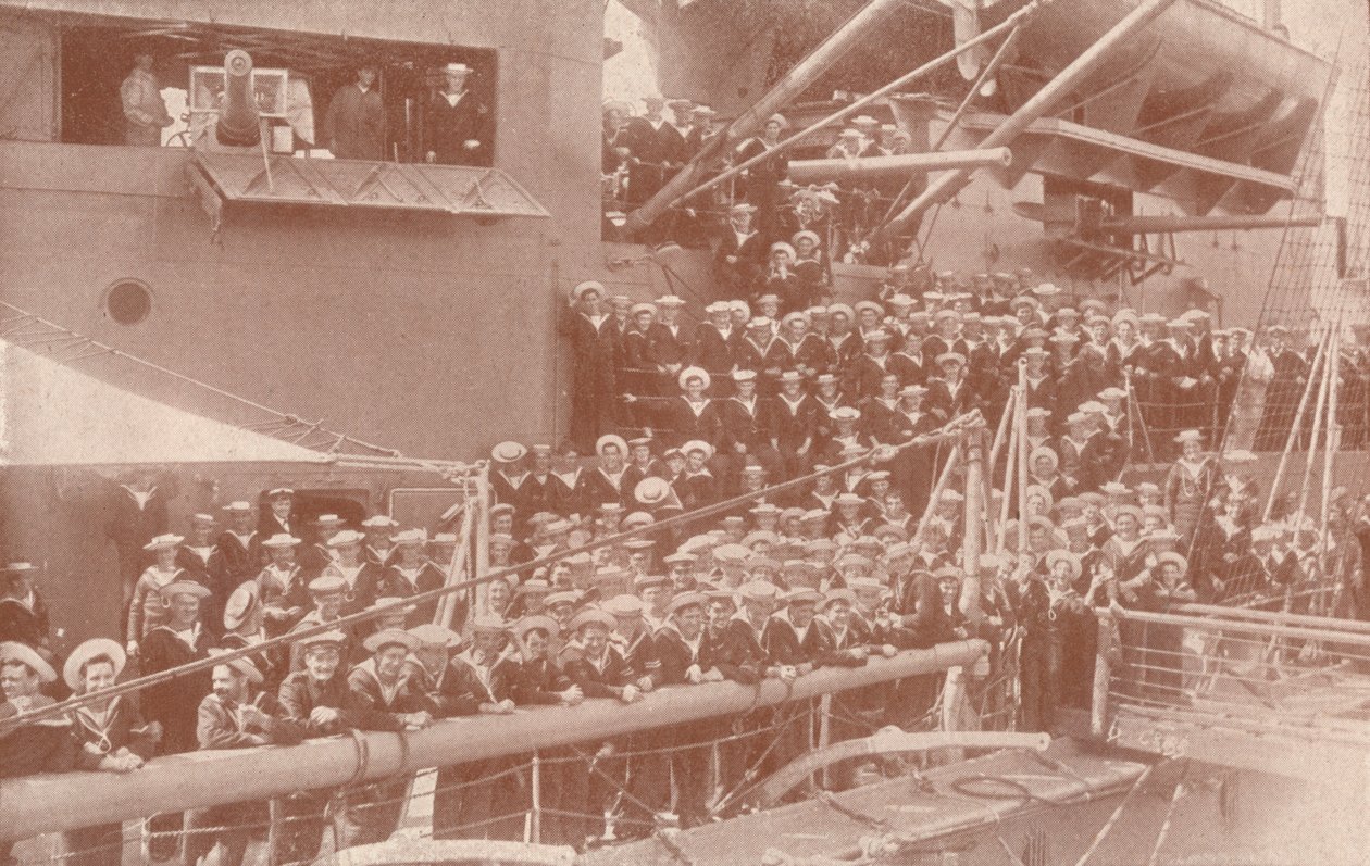 Nogle af skibsselskaberne i HMAS Australia, c1917 1919 af Unbekannt