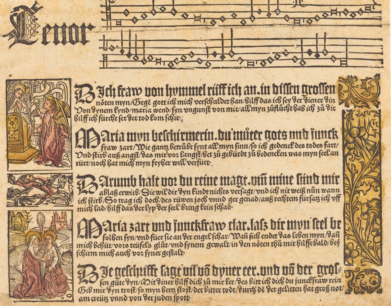 Sang til jomfruen, ca. 1500. af Unbekannt
