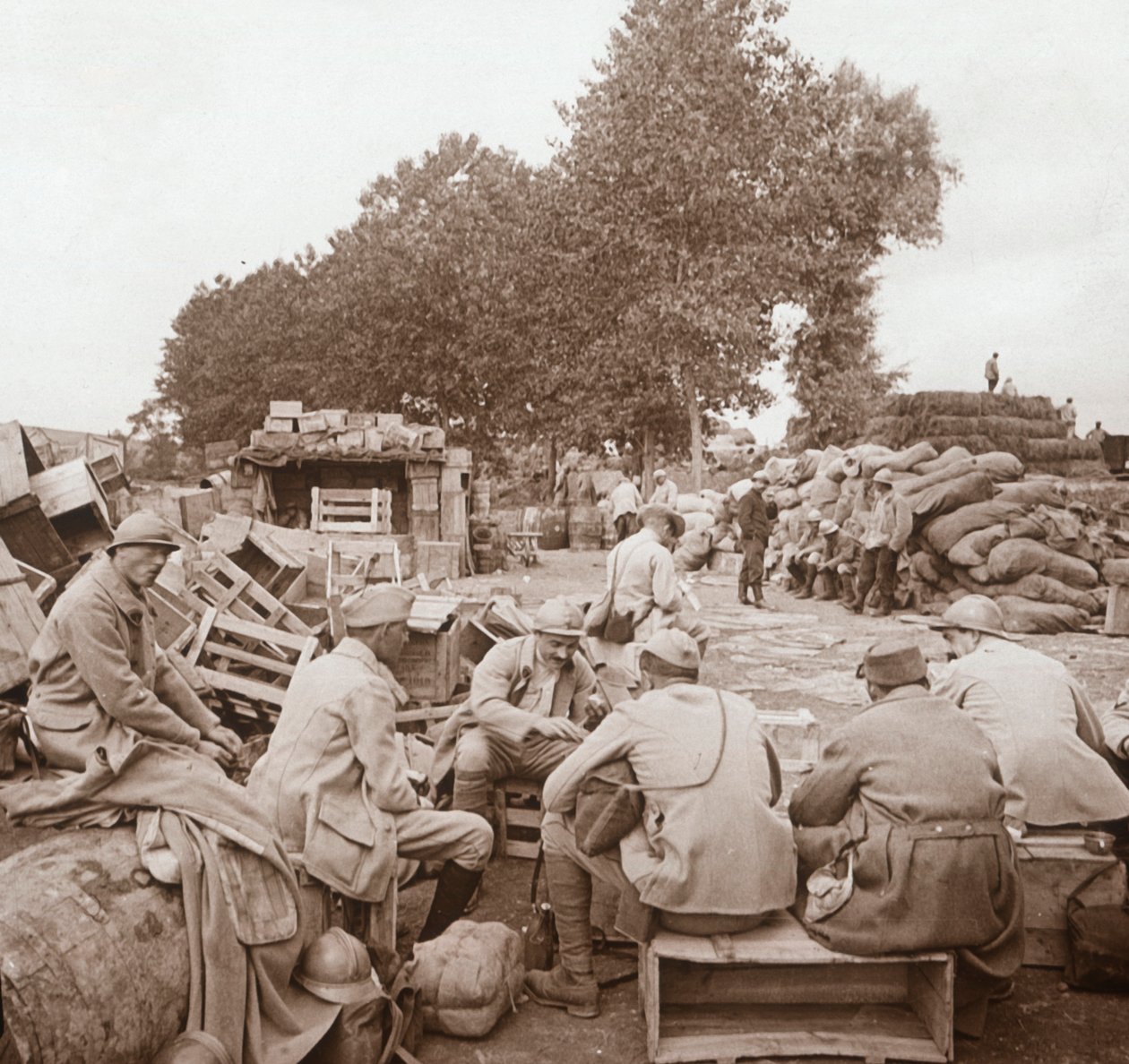 Suppe, Genicourt, Nordfrankrig, c1914-c1918 af Unbekannt