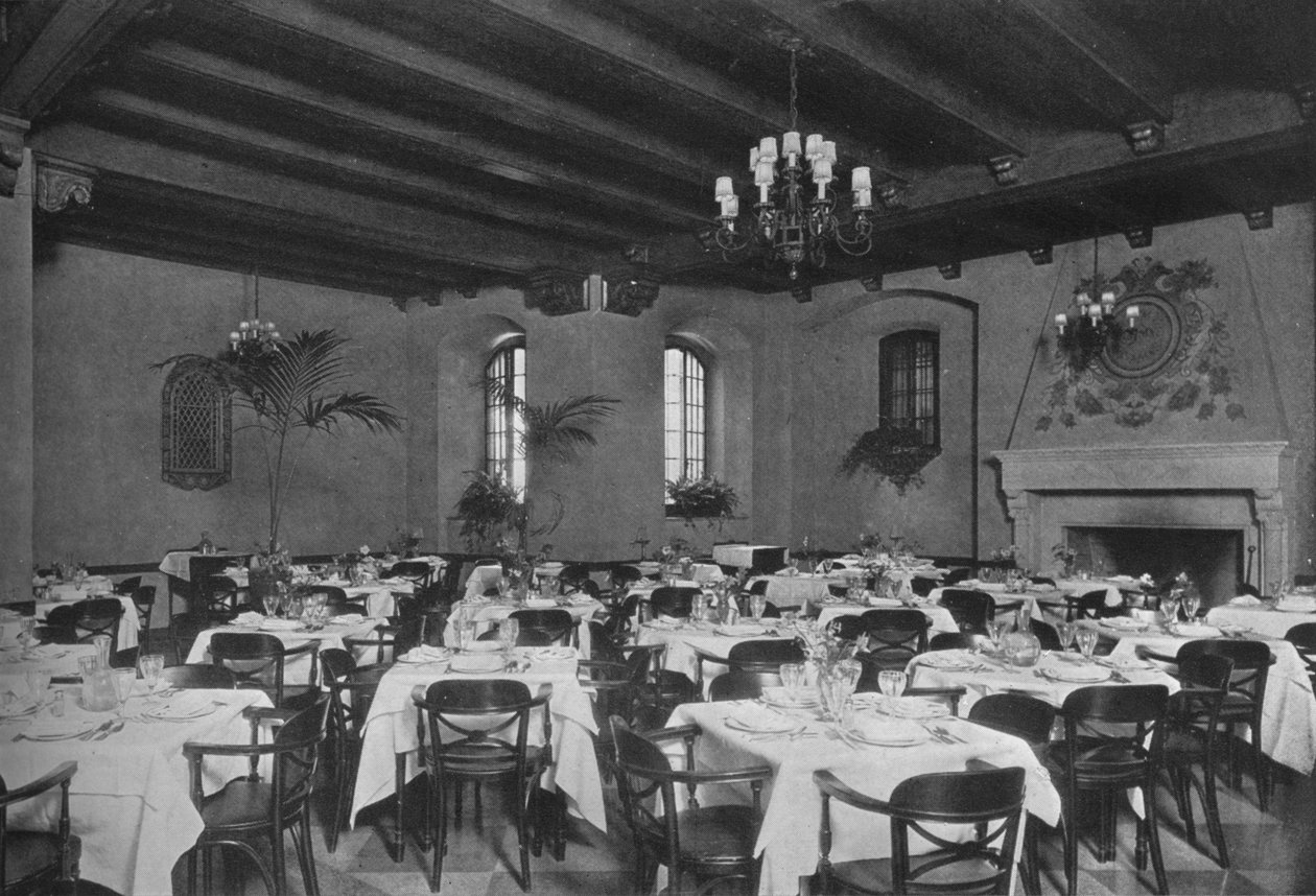 Sydøst spisestue, Fraternity Clubs Building, New York City, 1924 af Unbekannt
