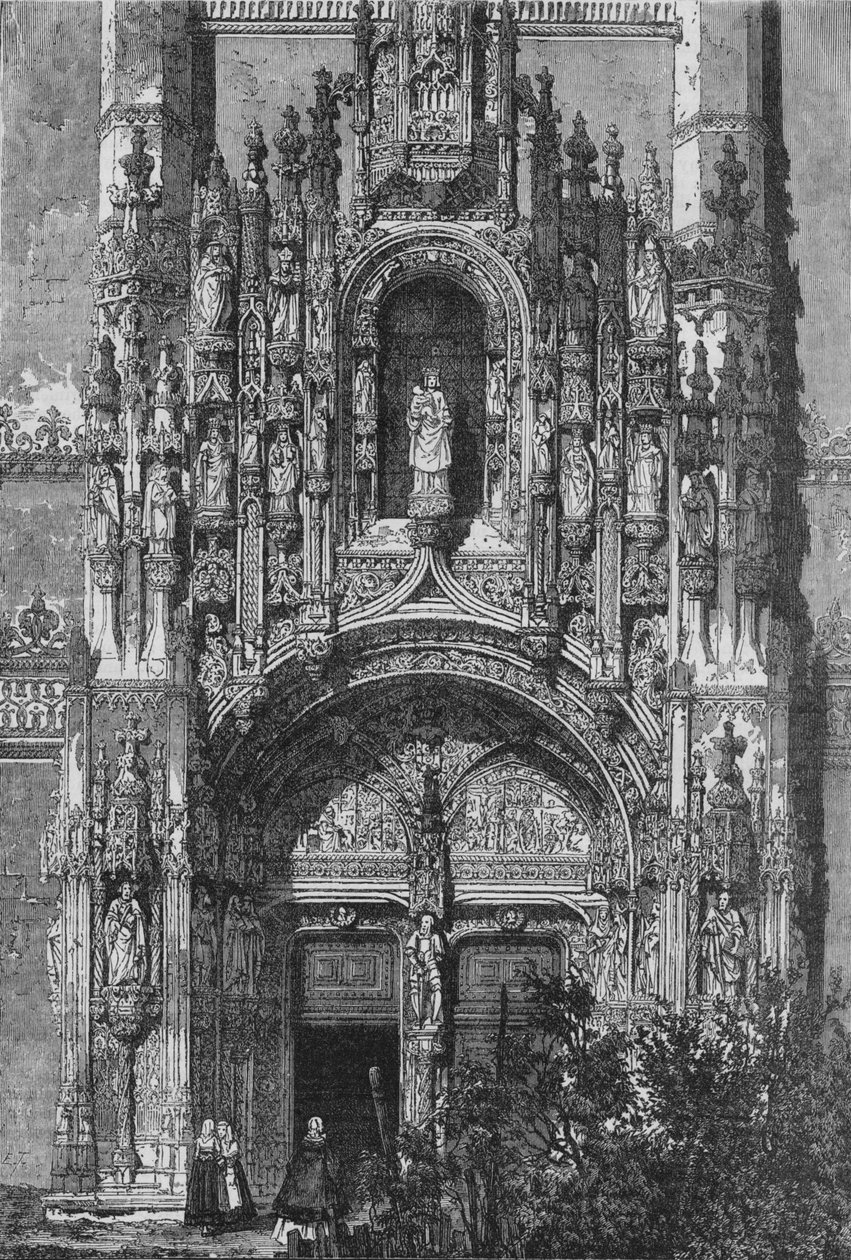 Sydfronten af klostret Santa Maria i Belem, c1890 af Unbekannt
