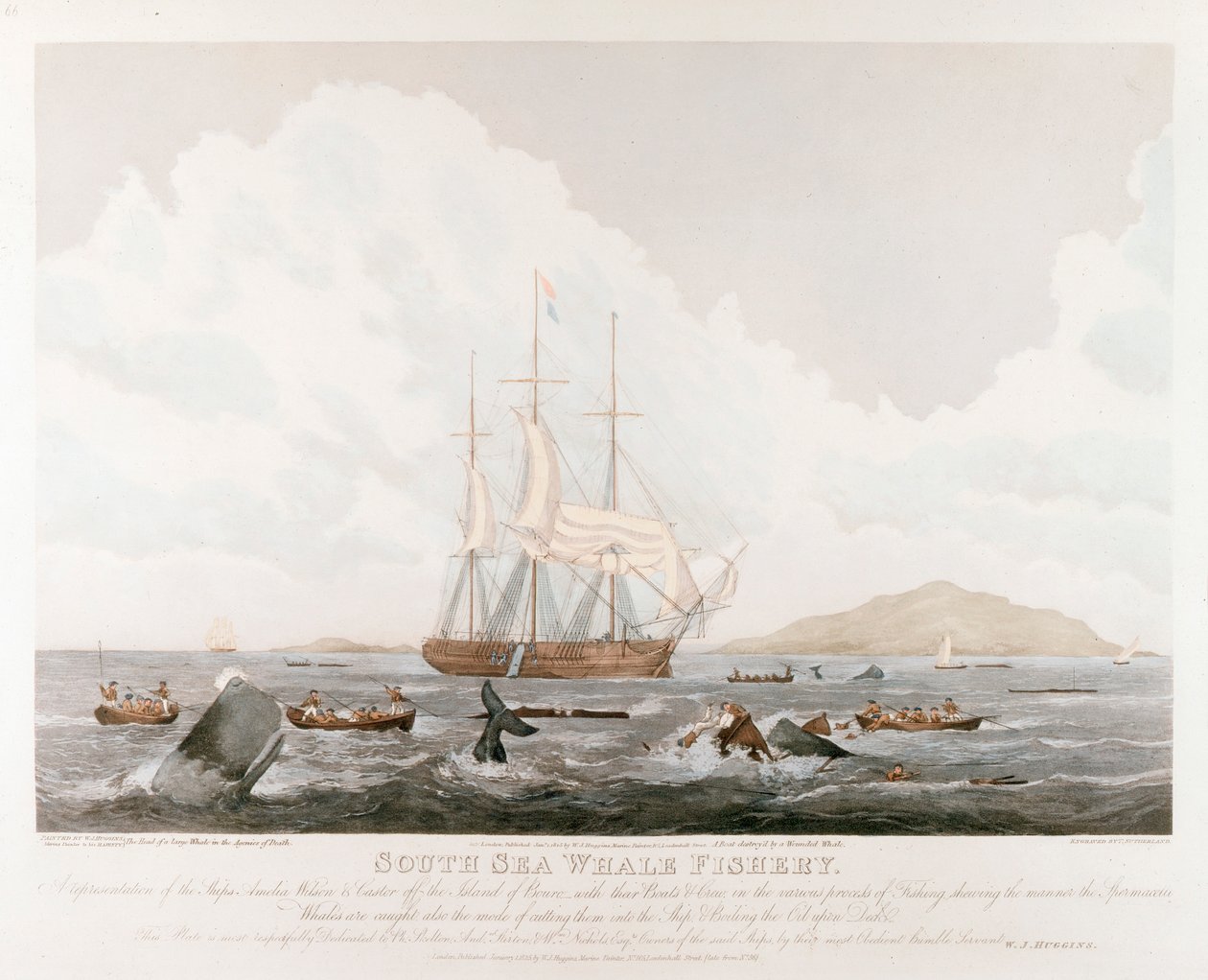 South Sea Whale Fishery, 1825 af Unbekannt
