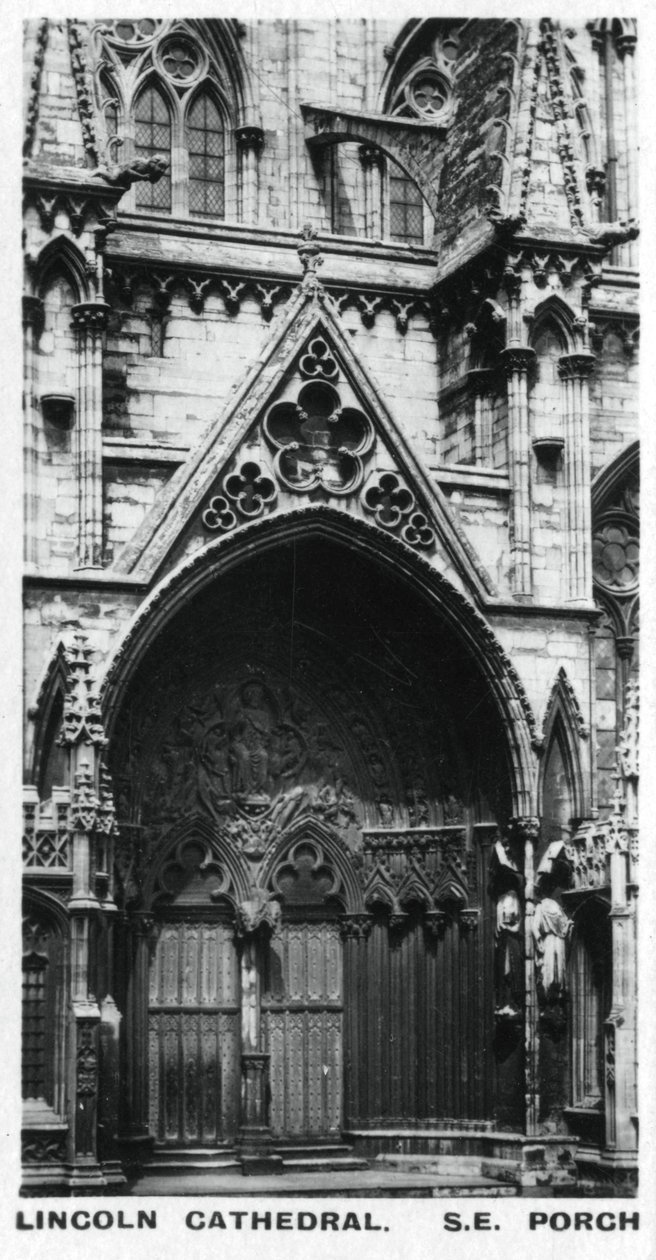 Sydøst veranda, Lincoln Cathedral, c1920