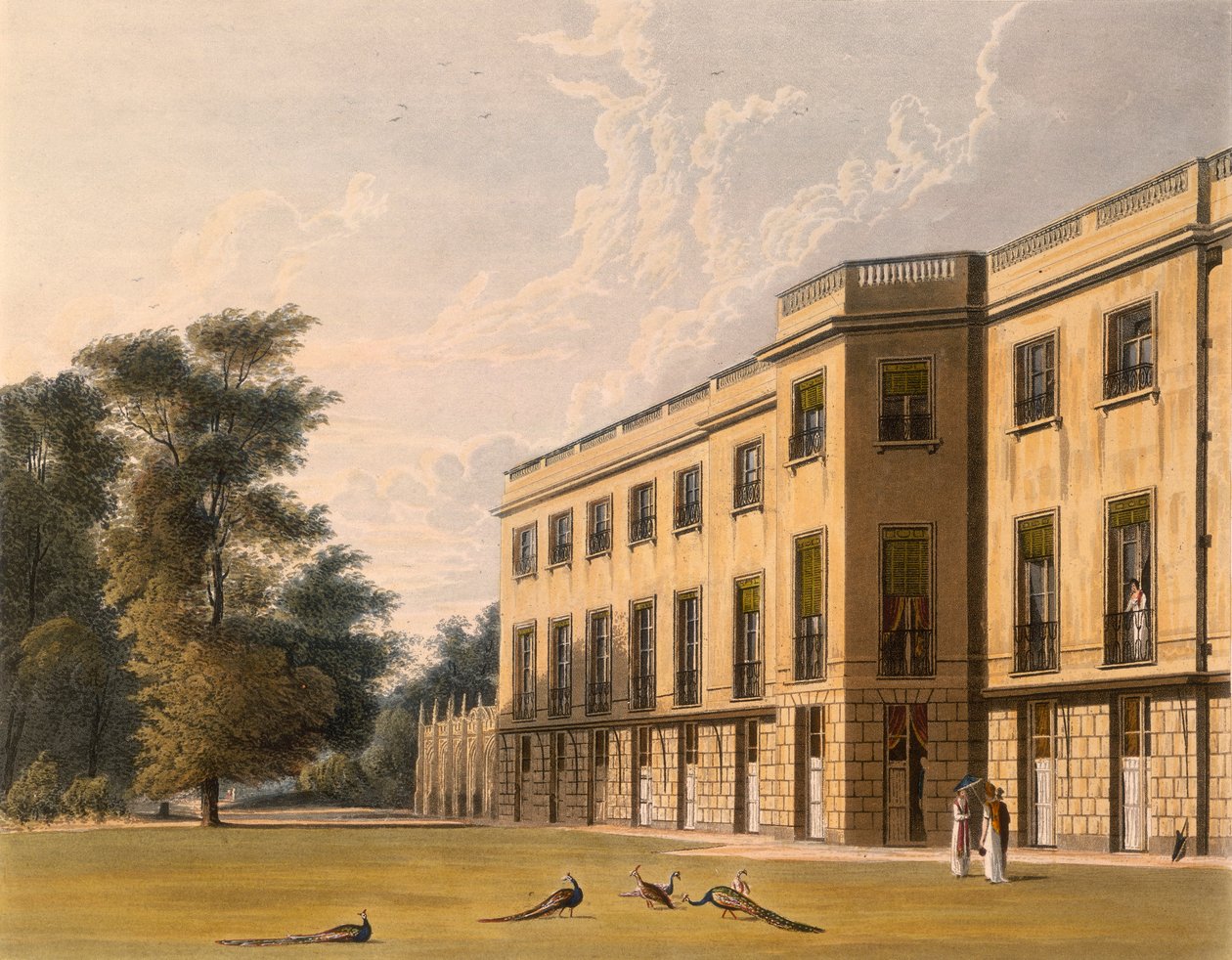 Sydindgangen til Carlton House, Westminster, London af Unbekannt