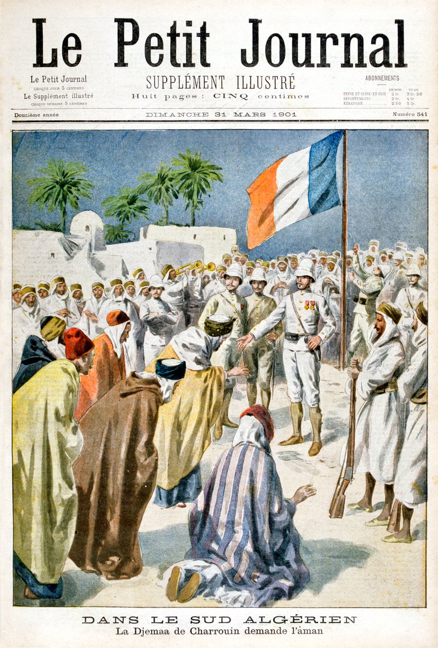 Syd for Algeriet beder Djemaa de Charrouin om nåde, 1901 af Unbekannt