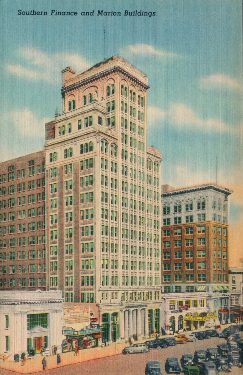 Southern Finance og Marion Buildings, Augusta, Georgia, 1943 af Unbekannt