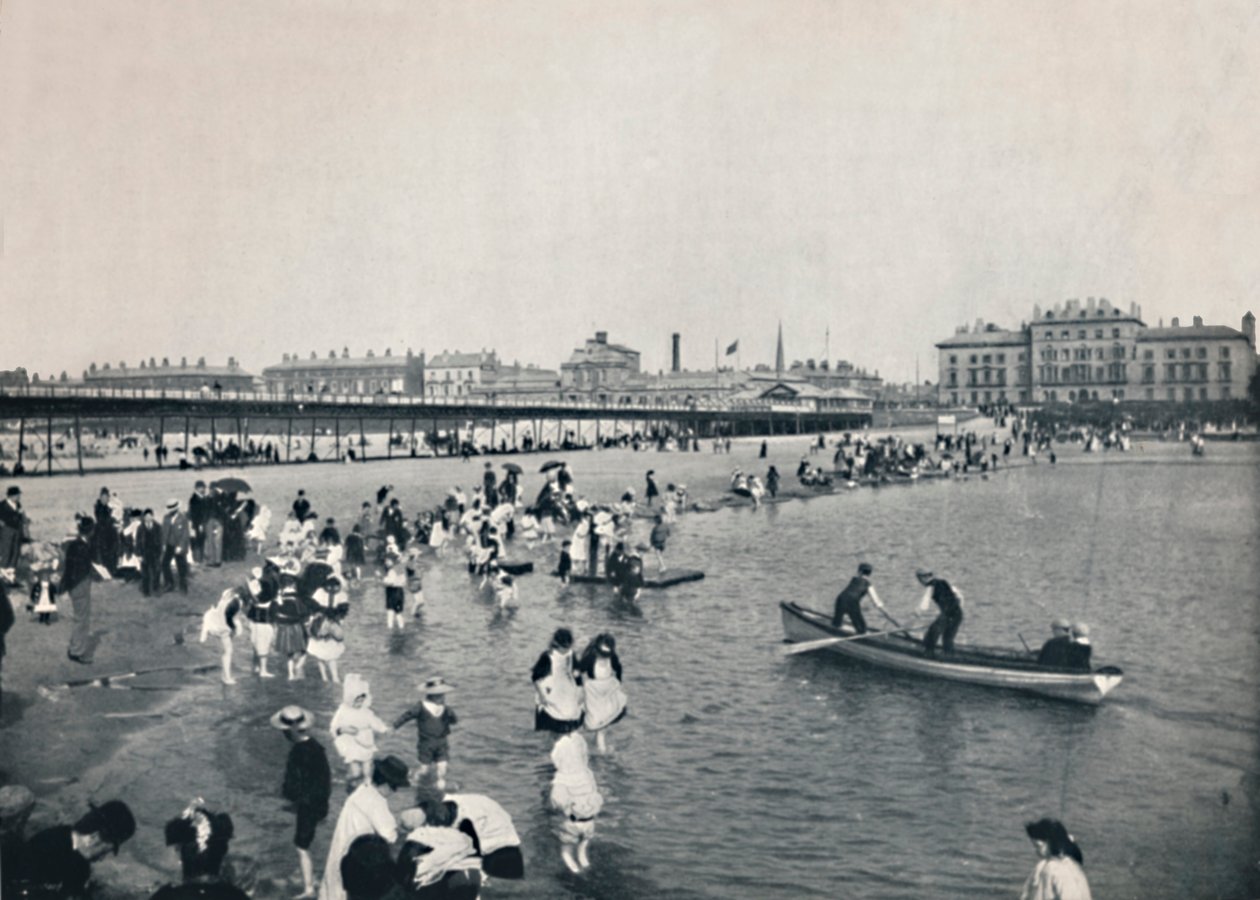 Southport - The Pier and the South Lake, 1895 af Unbekannt