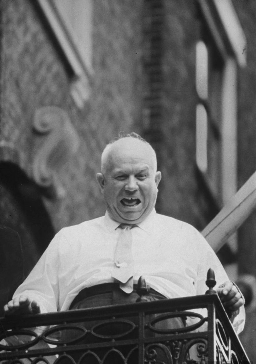 Den sovjetiske leder Nikita Khrushchev i New York, USA, september 1960 af Unbekannt