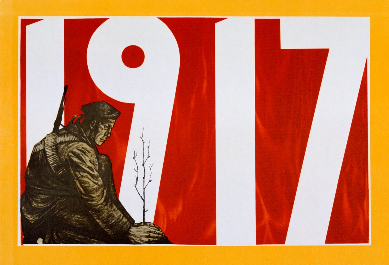 Sovjetisk propagandaplakat, 1917 af Unbekannt