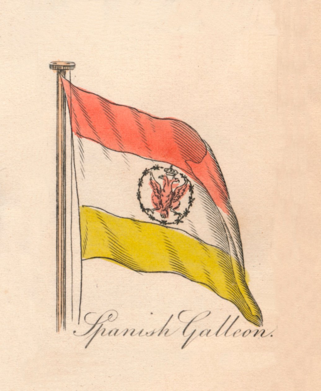 Spansk gallion, 1838 af Unbekannt