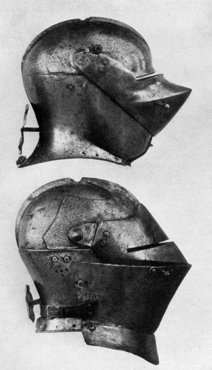 Spanske og italienske hjelme, 1400-tallet, 1929 af Unbekannt
