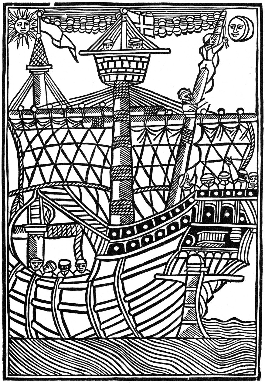 Spansk karavel, 1439 1964 af Unbekannt