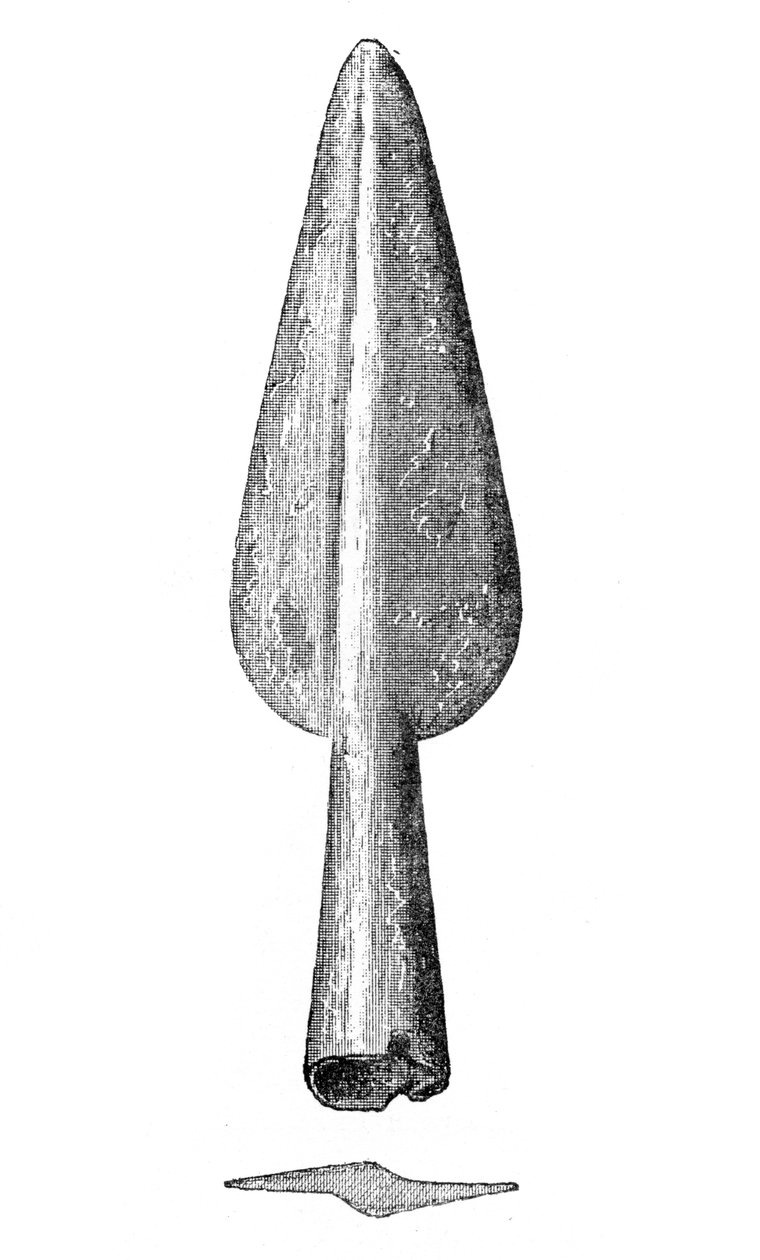 Spydspids fra Homblières, Aisne, Frankrig, 1893 af Unbekannt