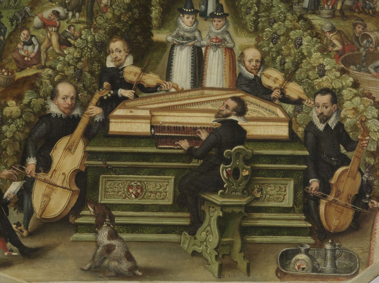 Spinet låg af Lucas Friedrich Behaim von Schwartzbach, 1619 af Unbekannt