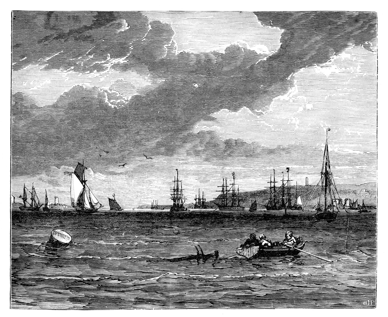Spithead, Hampshire, c1888 af Unbekannt