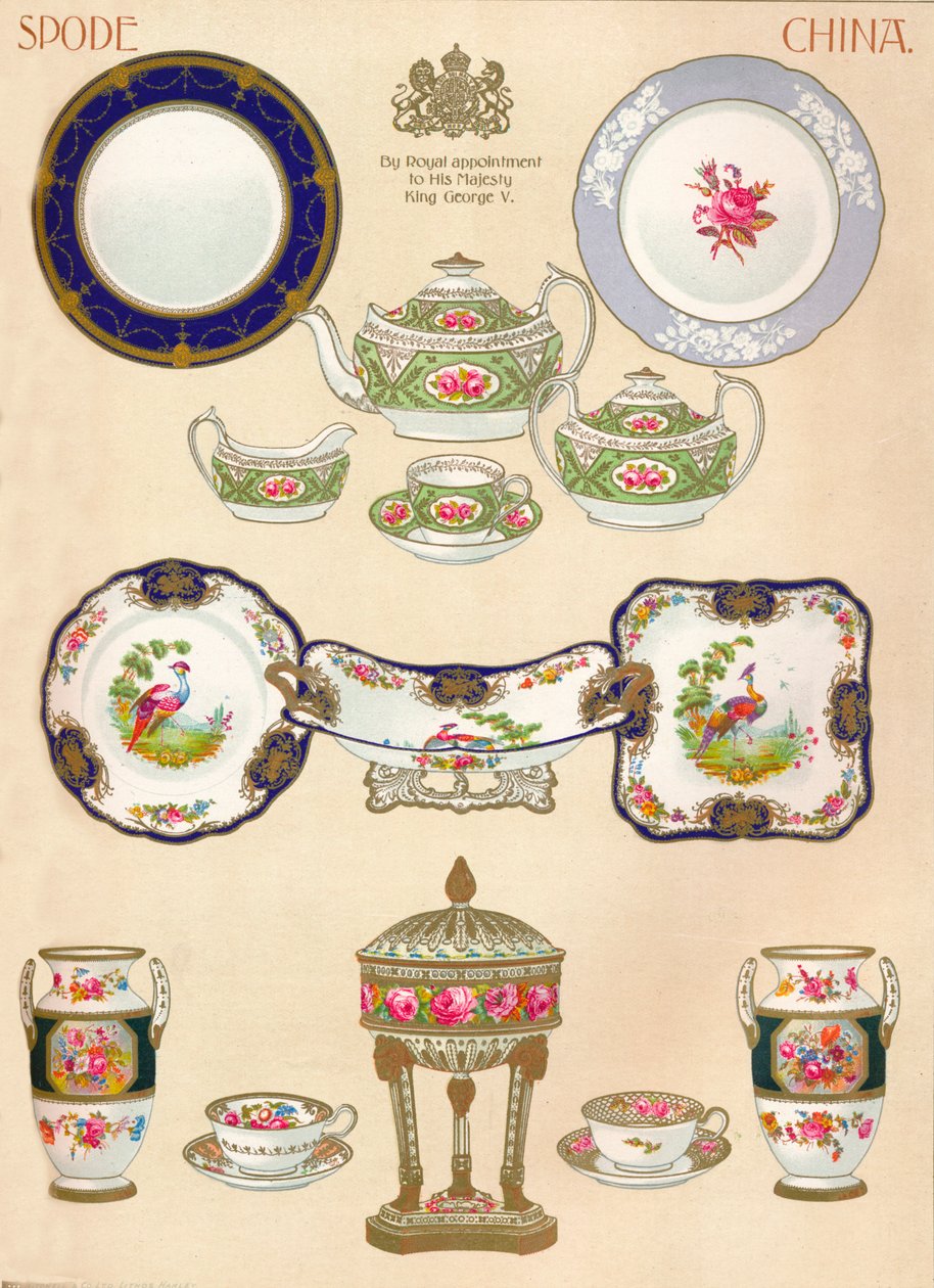 Spode Kina: WTCopeland & Sons, Stoke-on-Trent, 1700-tallet, 1913 af Unbekannt