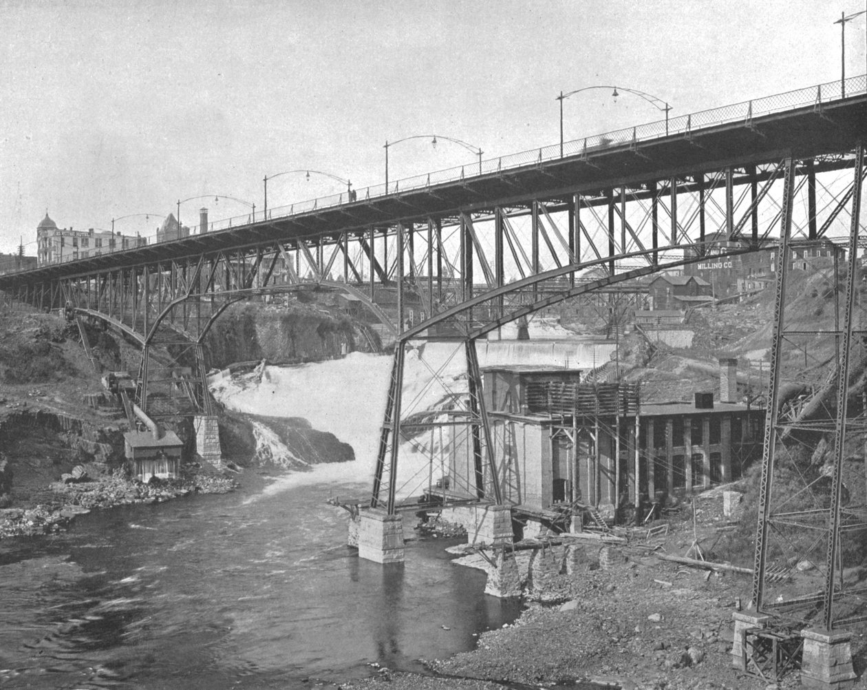 Spokane Falls, Washington, USA, c1900. af Unbekannt