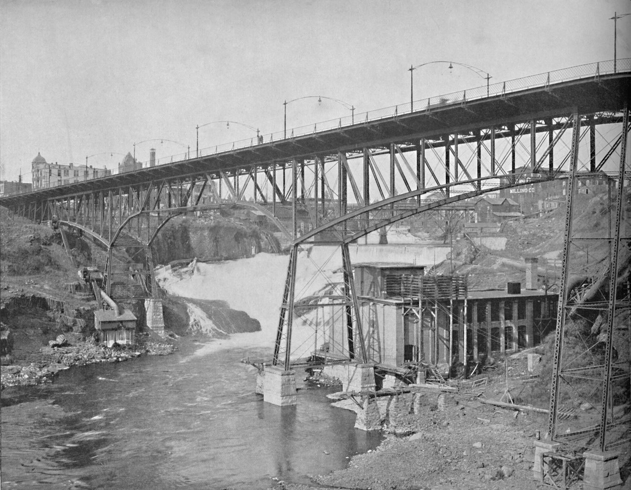 Spokane Falls, Washington, c1897. af Unbekannt