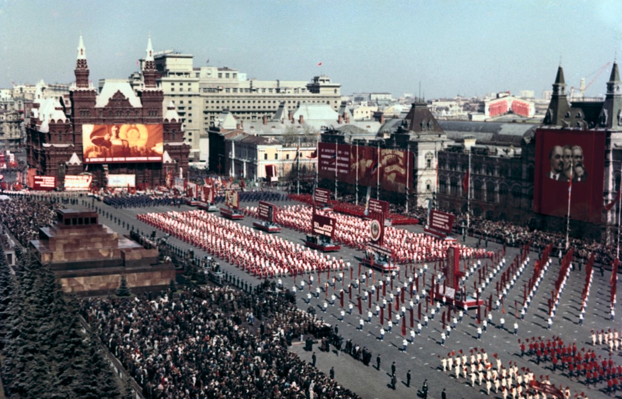 Sportsparade, Den Røde Plads, Moskva, 1972 af Unbekannt