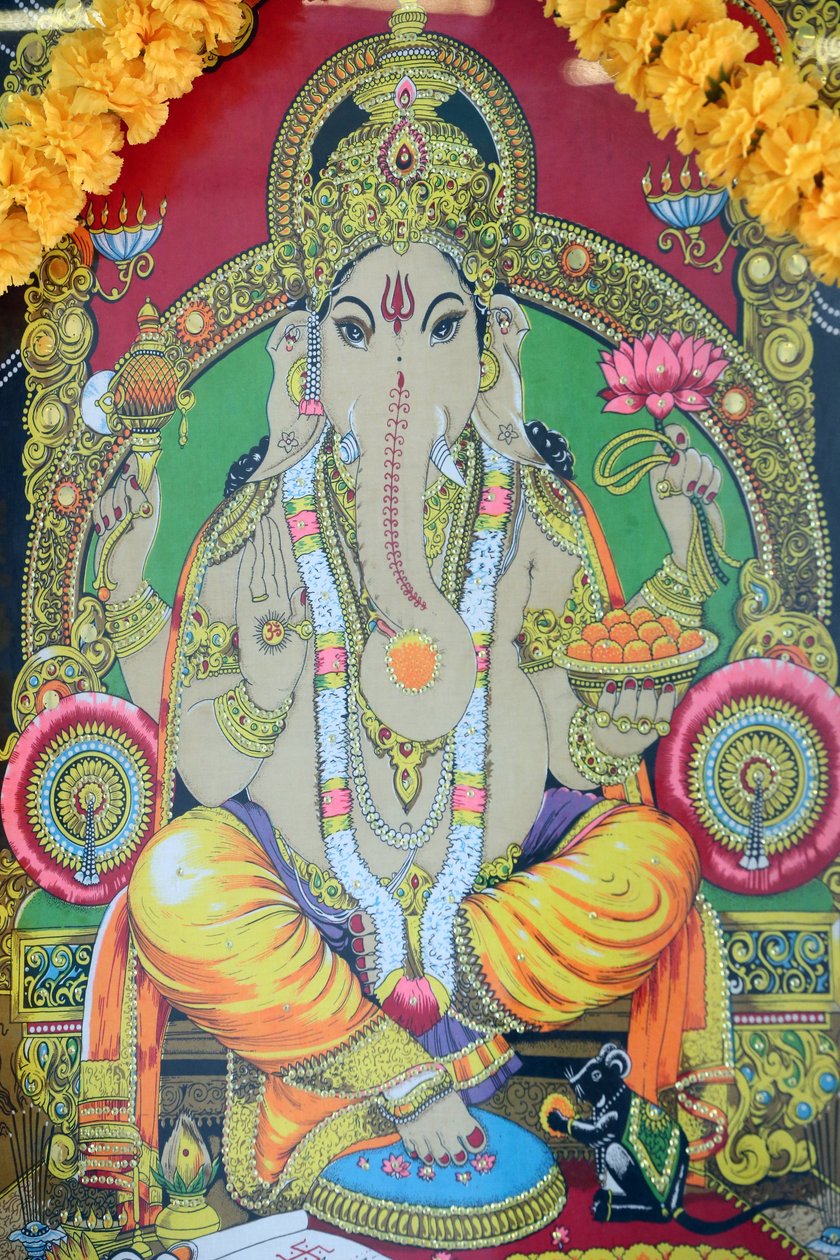 Sri Tende Yuttapani-templet. Ganesh. Maleri. Ho Chi Minh City. Vietnam af Unbekannt
