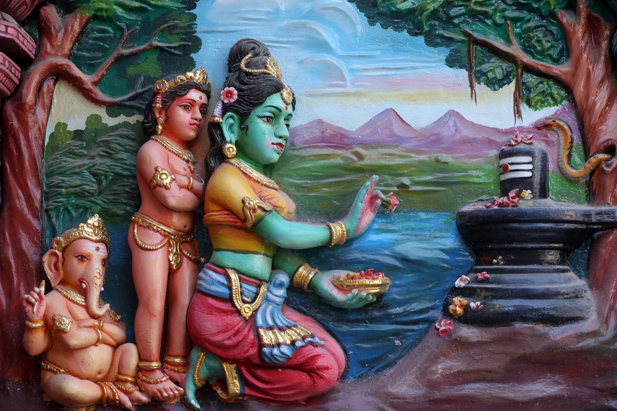 Sri Vadapathira Kaliamman hinduistiske tempel. Ganesha, også kendt som Ganapati og Vinayaka, er en af de mest tilbedte guddomme i det hinduistiske pantheon. Singapore af Unbekannt