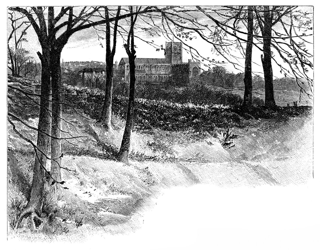 St Albans, fra Verulam, 1800-tallet af Unbekannt