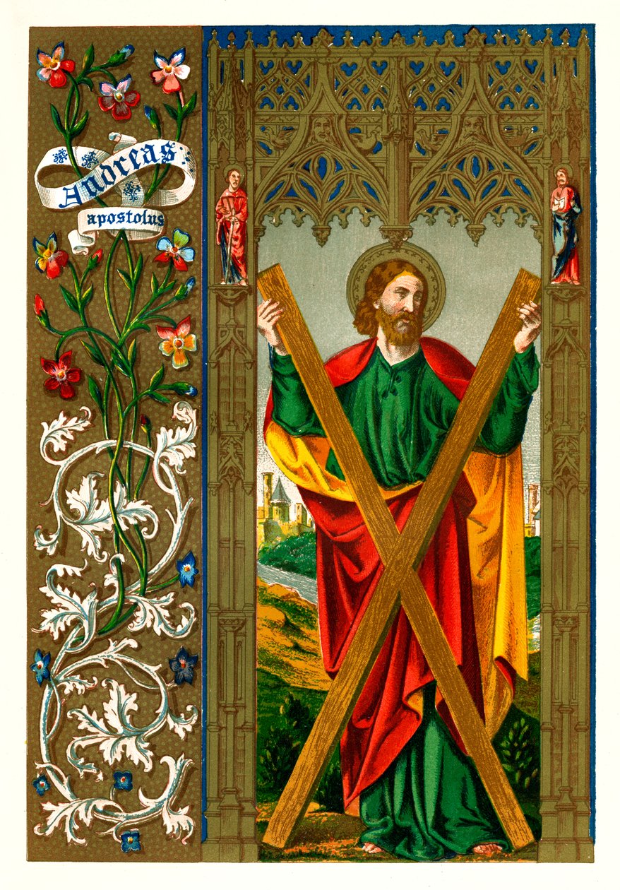 Sankt Andreas apostlen, 1886 af Unbekannt