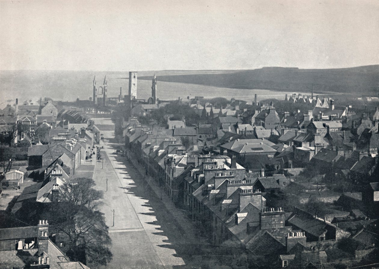 St. Andrews - Udsigt over byen fra College Church Tower, 1895 af Unbekannt