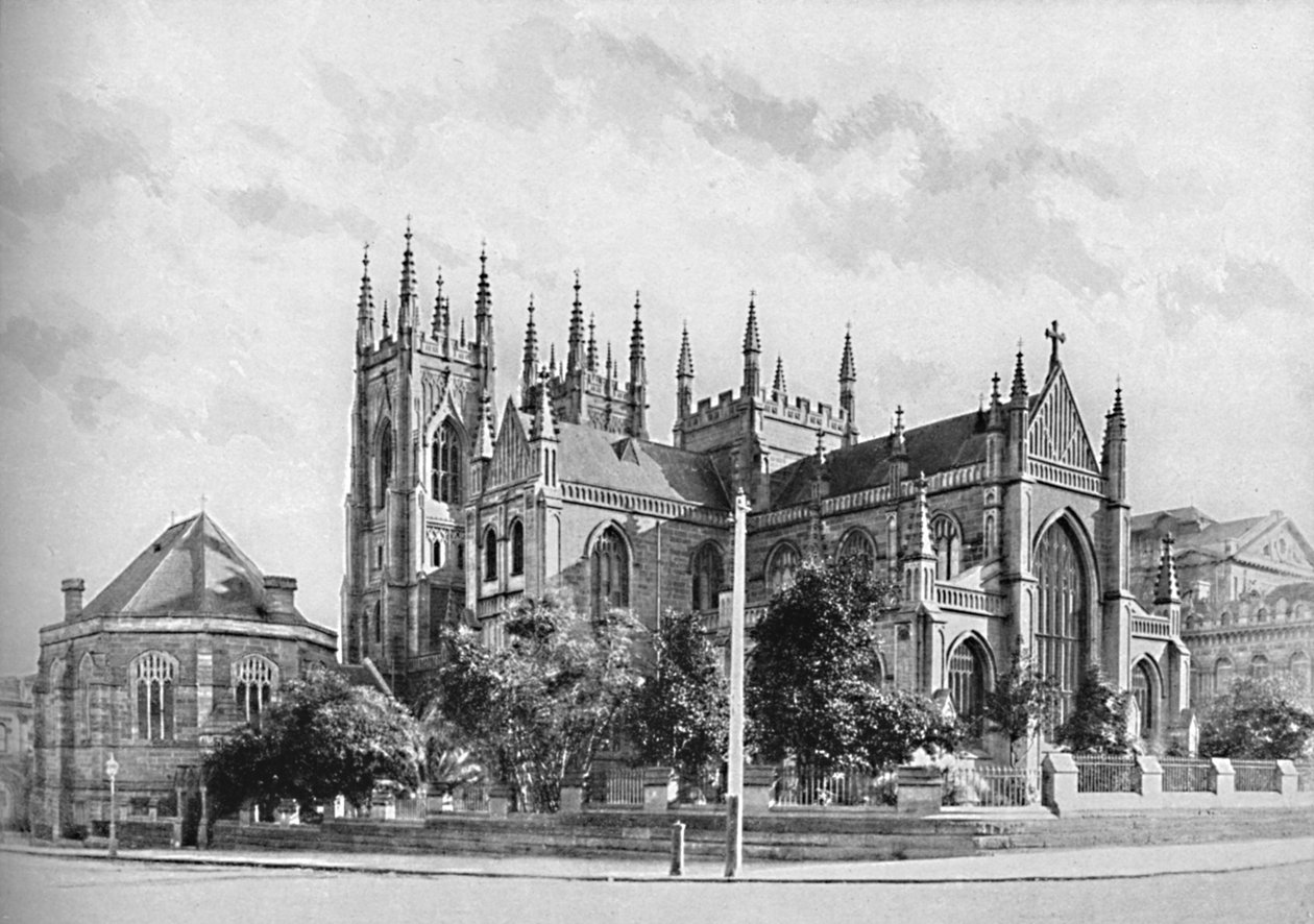 St. Andrews Cathedral, ca. 1900. af Unbekannt