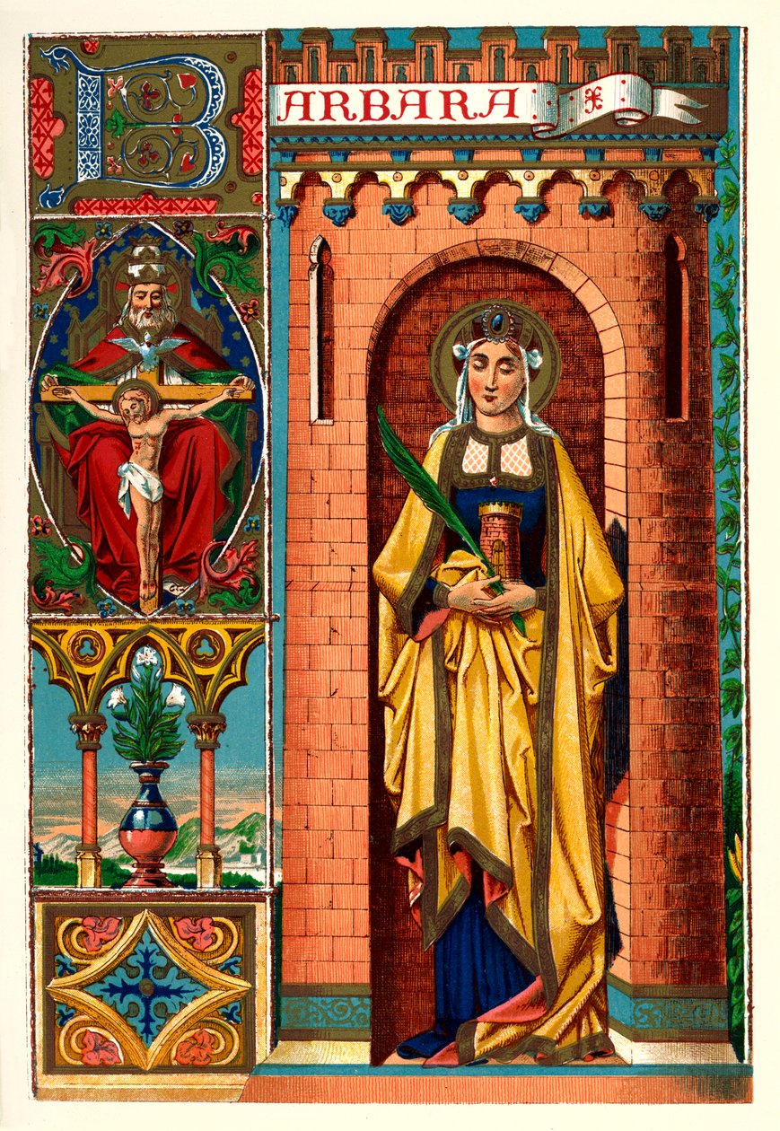Sankt Barbara, 1886 af Unbekannt