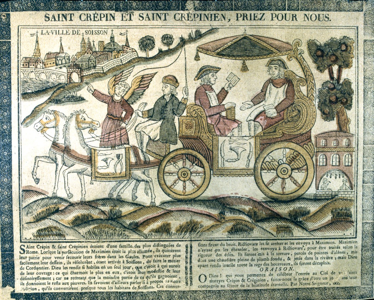 Sankt Crispin og Sankt Crispinian, kristne martyrer, 1800-tallet af Unbekannt