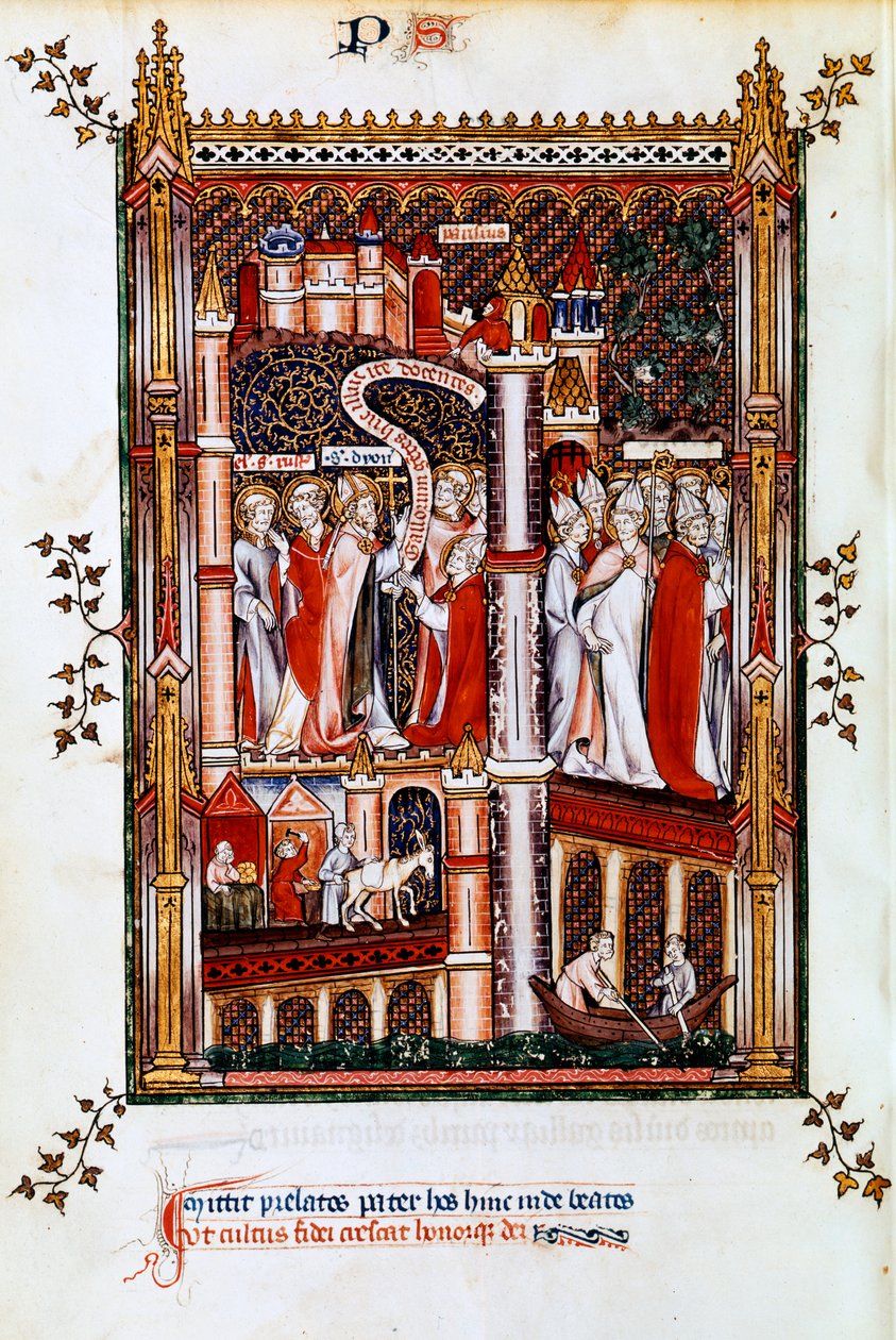 St Denis sender missionærer ud, 1317 af Unbekannt