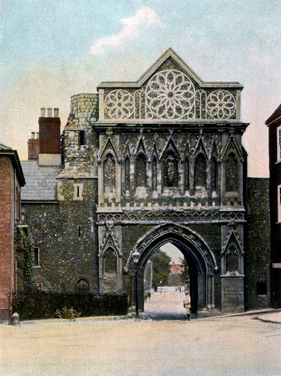 St Ethelbert Gate, Norwich, Norfolk, begyndelsen af det 20. århundrede af Unbekannt