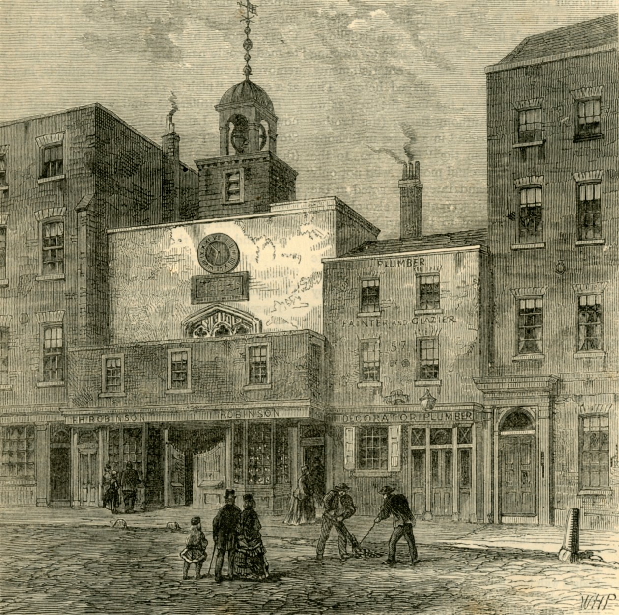 St. Ethelburgas Kirke, c1872. af Unbekannt