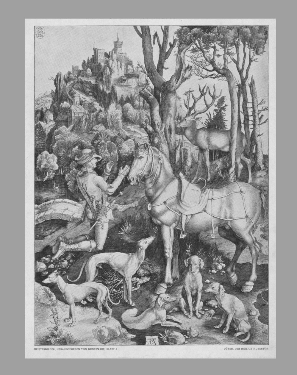 St Eustace, c1501, 1800-tallet. af Unbekannt