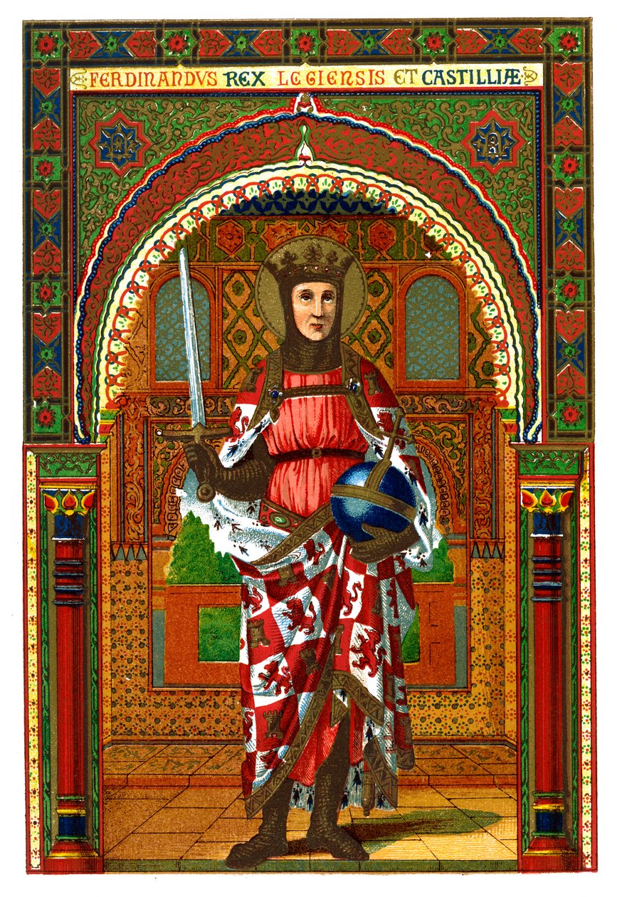 Sankt Ferdinand Ferdinand III af Castilla y Leon, 1886 af Unbekannt
