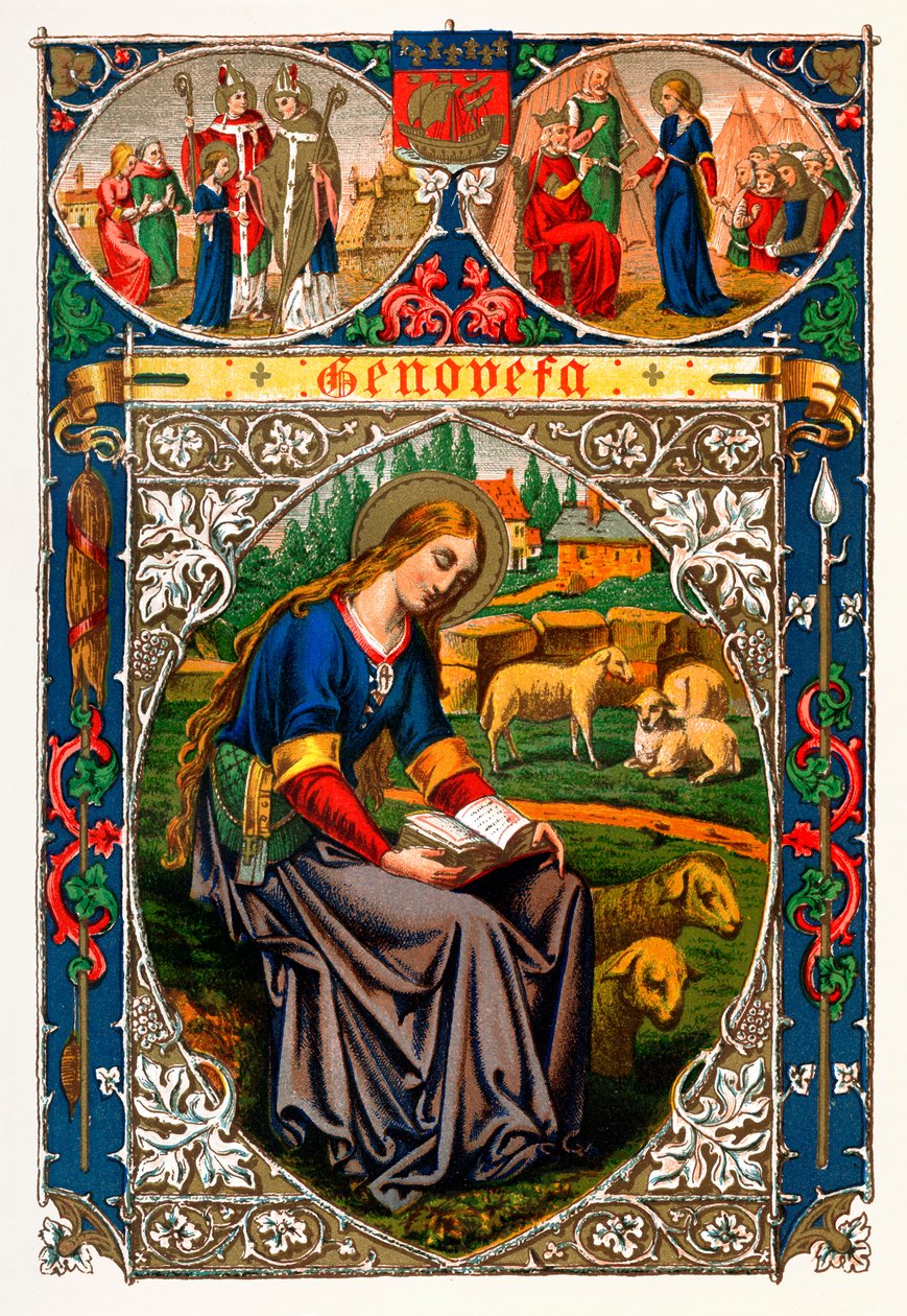 St Genevieve, 1886 af Unbekannt