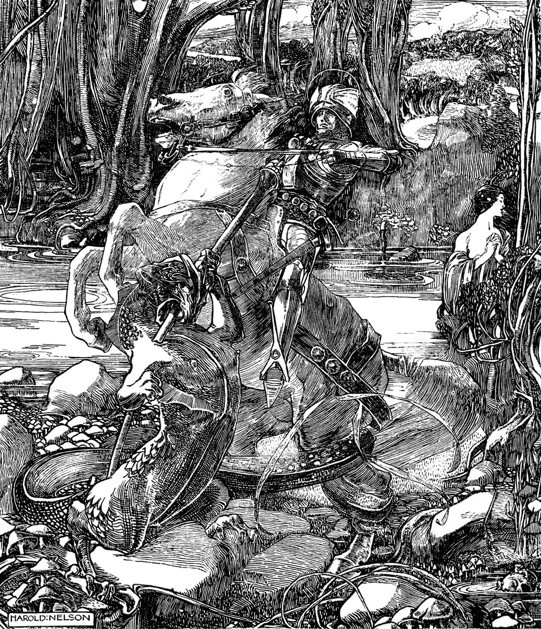 St George og dragen, 1901 af Unbekannt