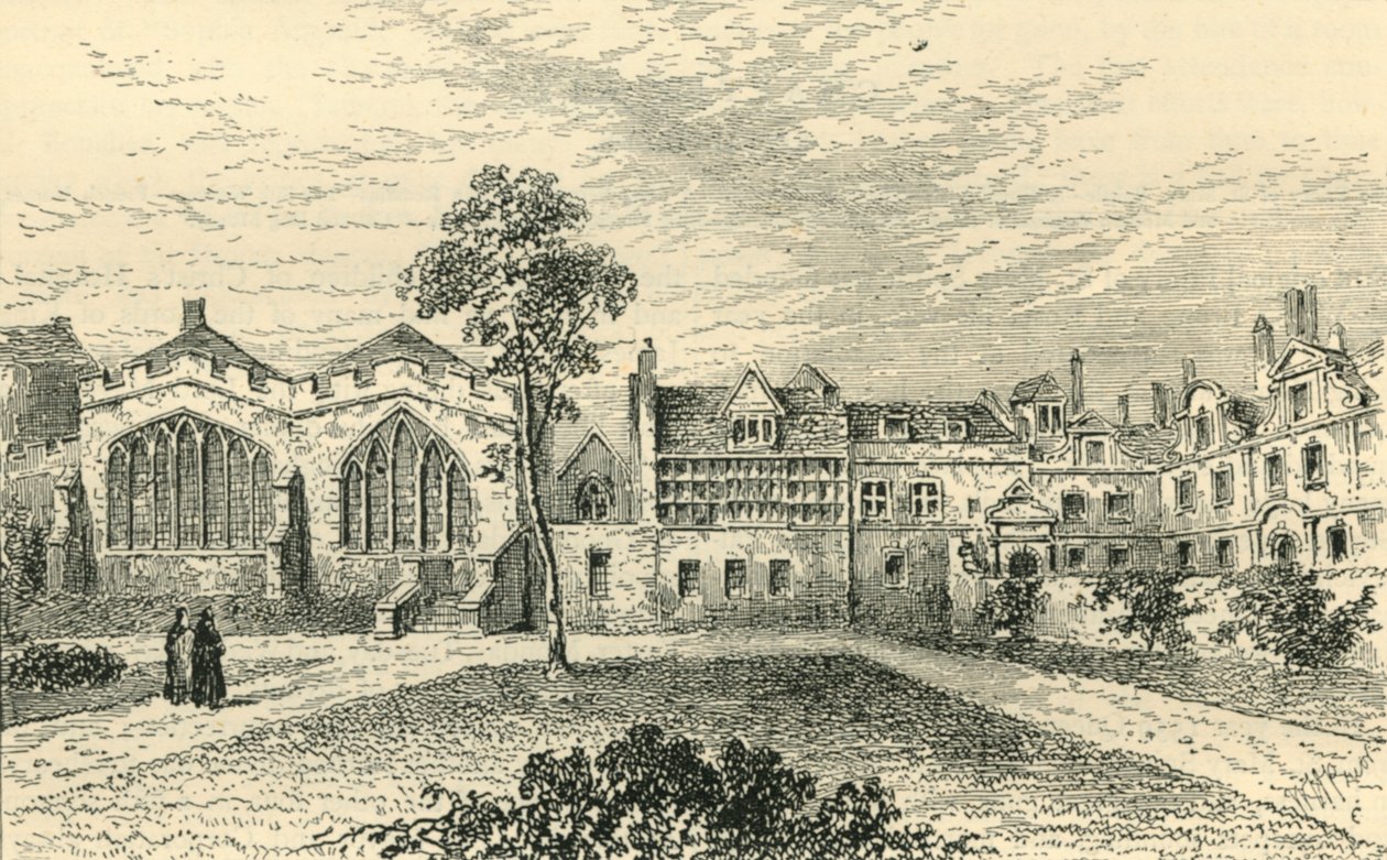 St. Helens Priory og Leathersellers Hall, c1799, c1872. af Unbekannt