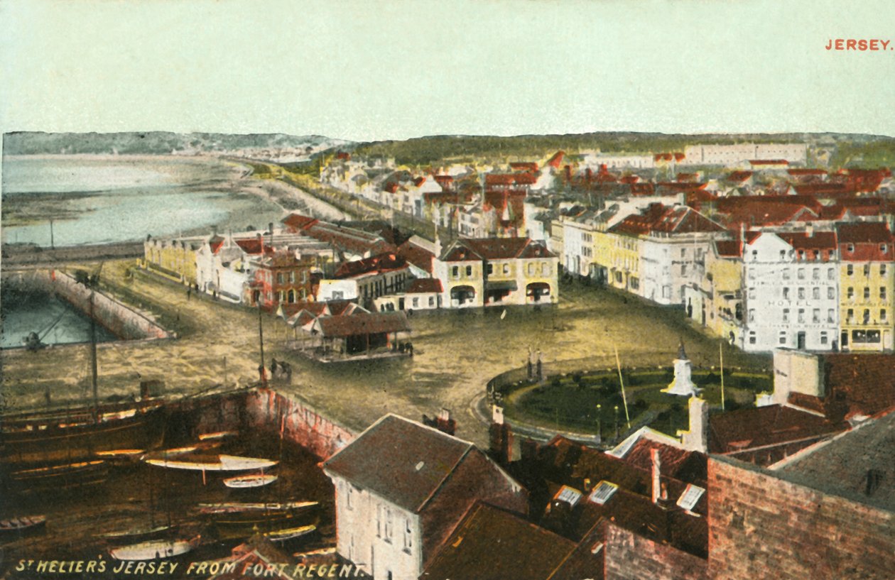 St. Heliers Jersey fra Fort Regent, 1906. af Unbekannt
