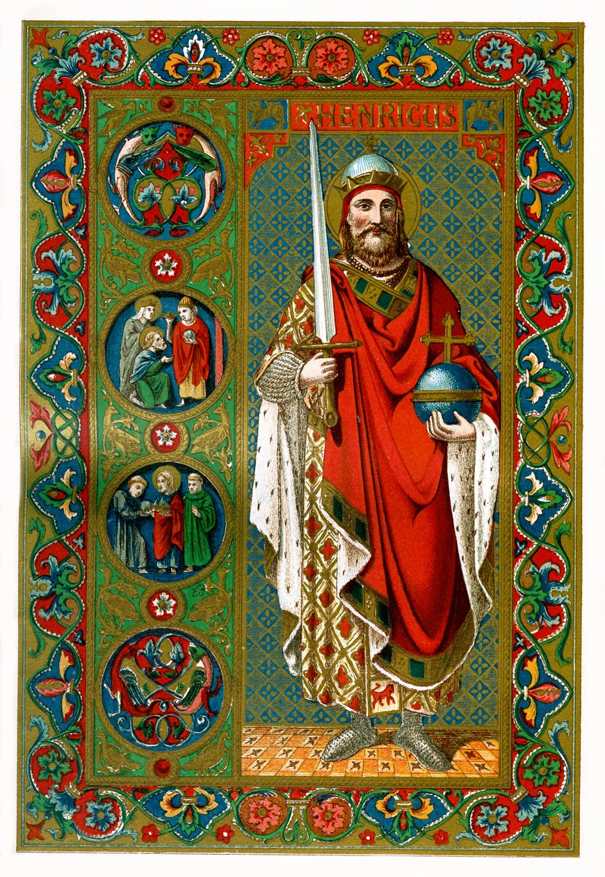 Sankt Henrik, hellig romersk kejser, 1886 af Unbekannt