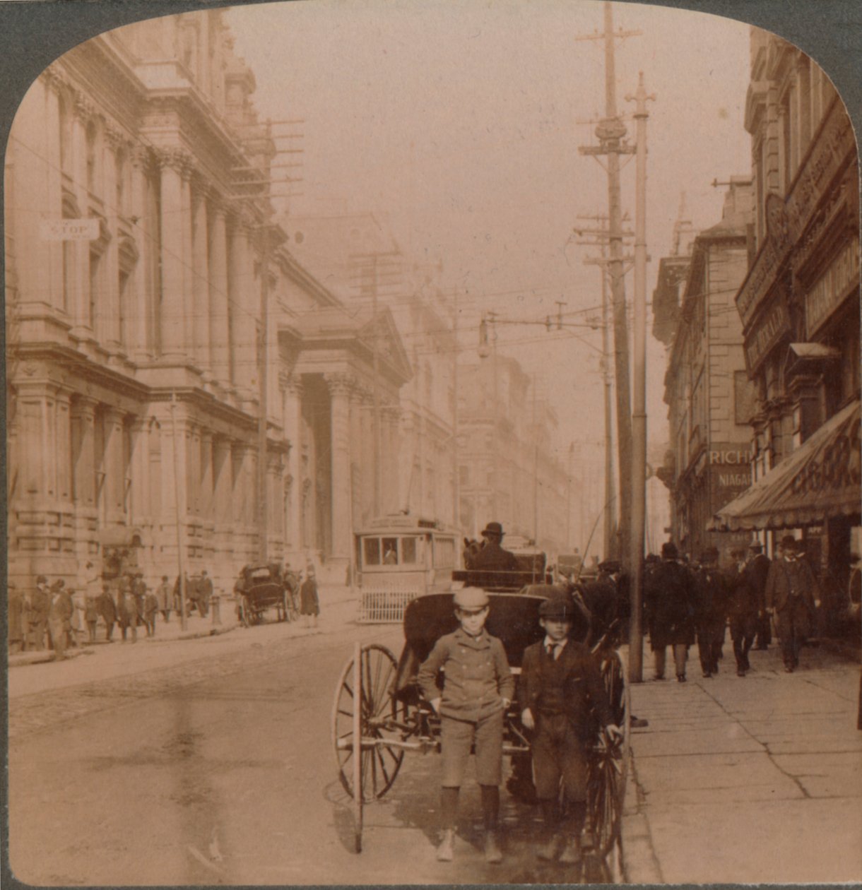 St. James Street, Montreal, Canada, 1900 af Unbekannt