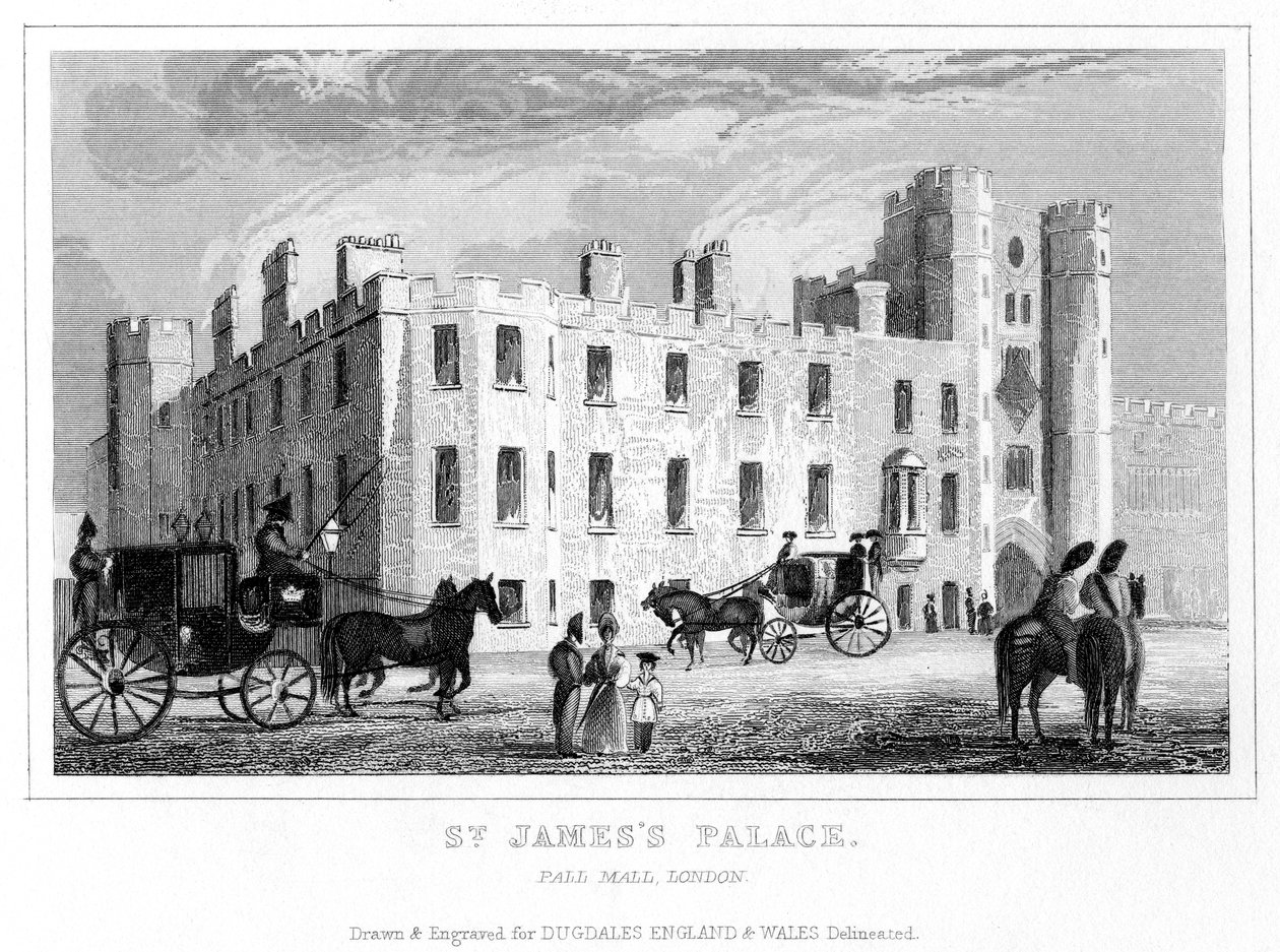 St James Palace, Pall Mall, Westminster, London. af Unbekannt