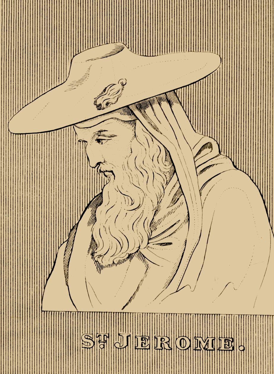 Sankt Hieronymus, c347- 420, 1830. af Unbekannt