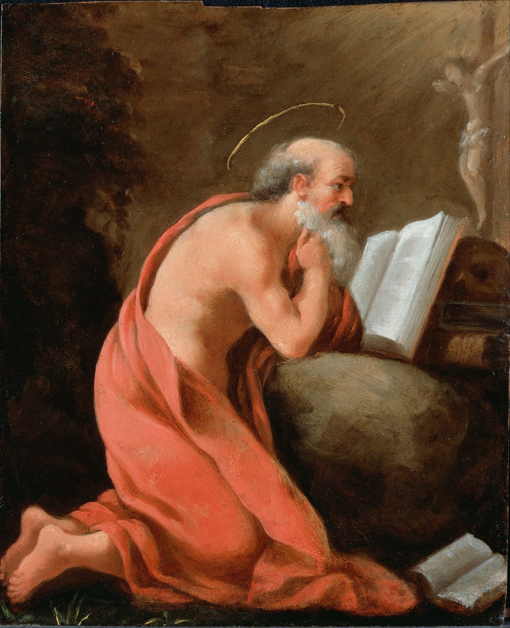 Sankt Jerome i Penitence af Unbekannt