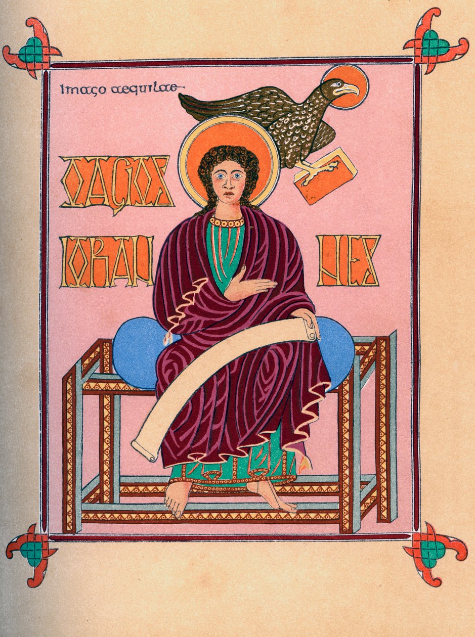 Johannes evangelisten, 8. århundrede 1892 af Unbekannt